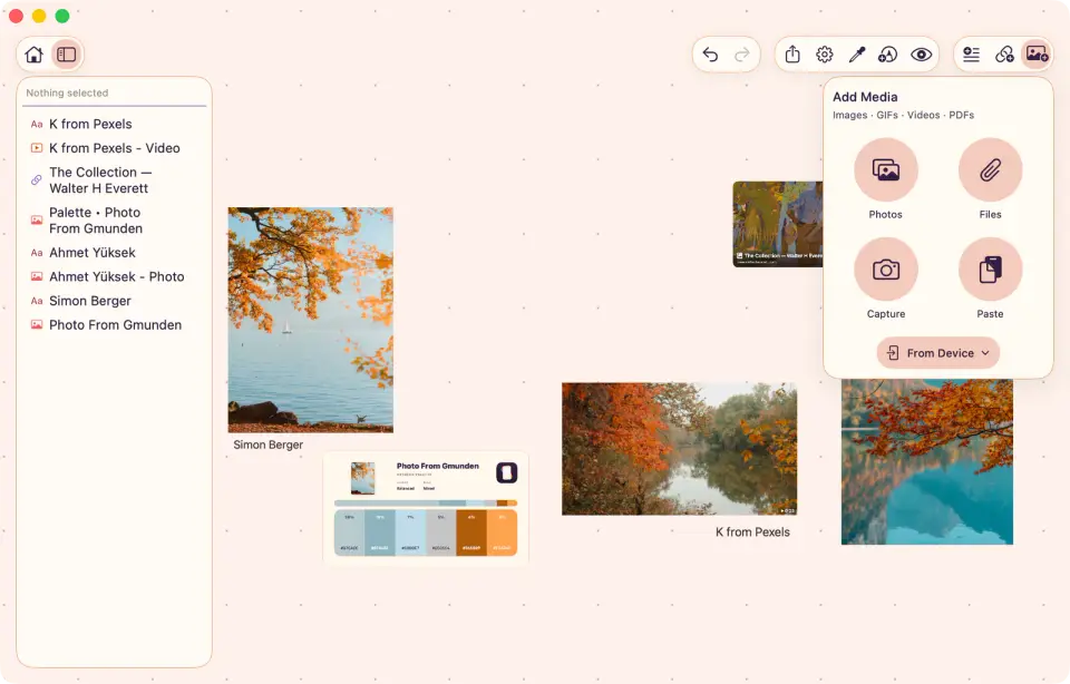 ArtDeck board using the built-in Default theme in its light appearance