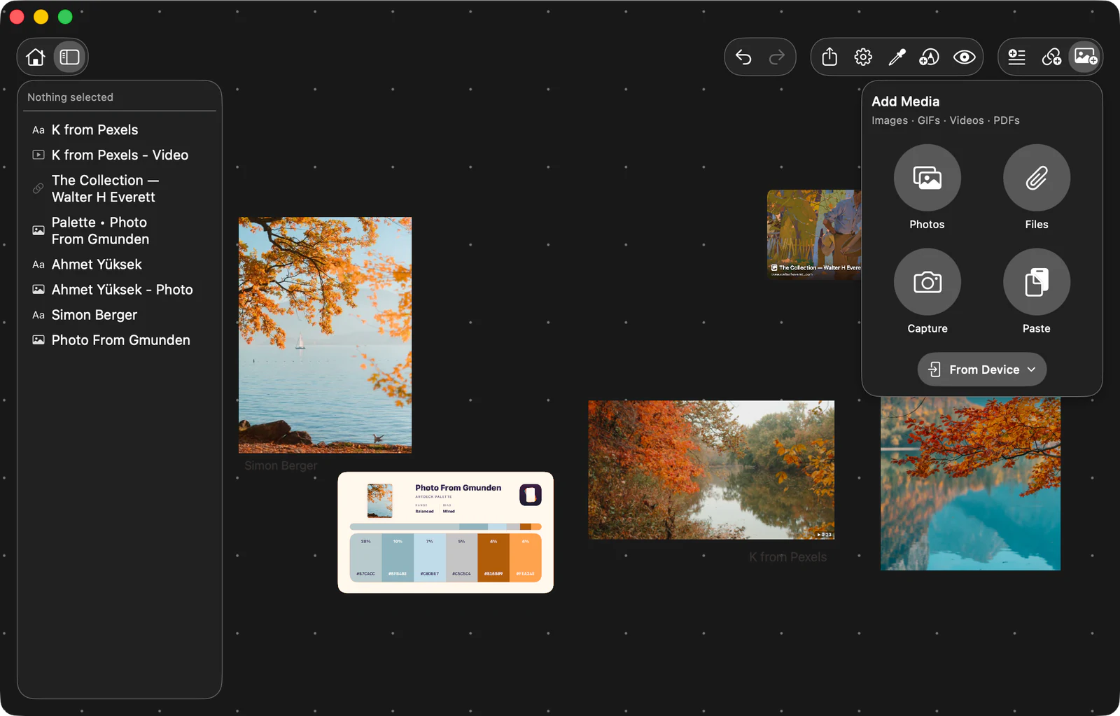 ArtDeck board using the built-in Inkstone theme