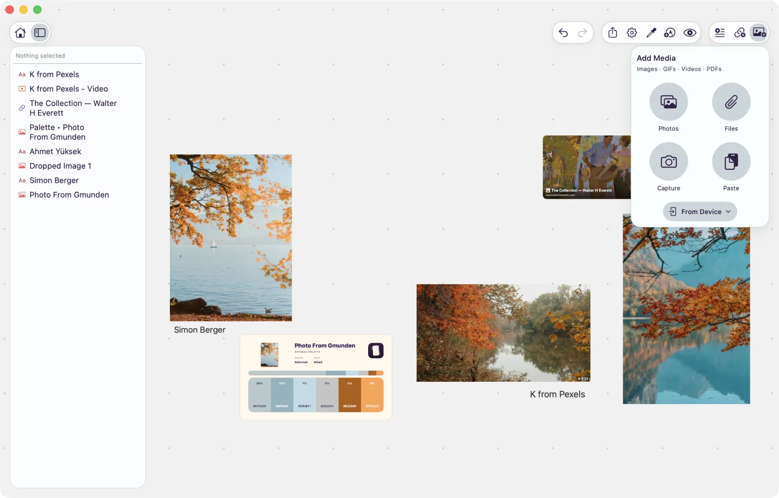 ArtDeck board using the built-in Neutral theme